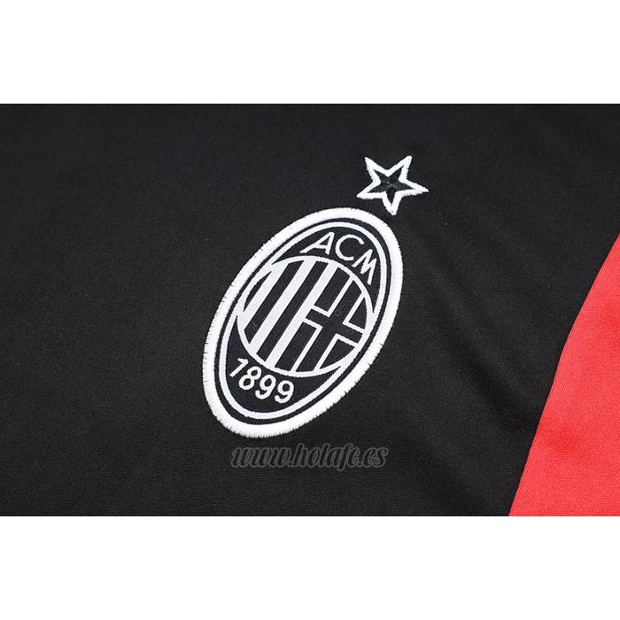 Chandal del AC Milan Manga Corta 2023-2024 Negro